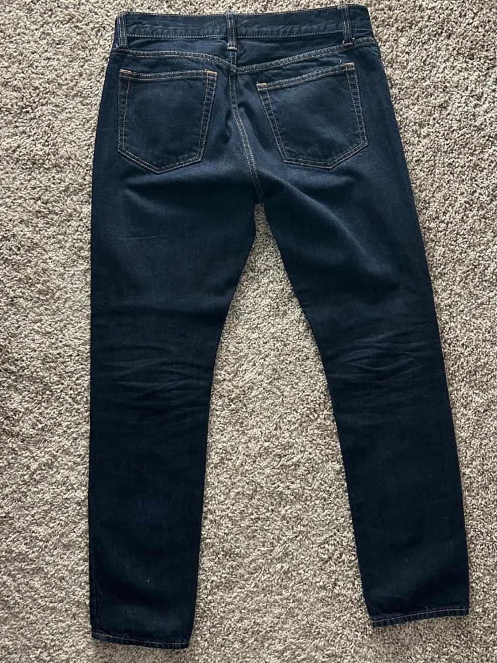 J. Crew Mercantile Dark Indigo Blue Denim Jeans Slim Fit Size 30 x 30